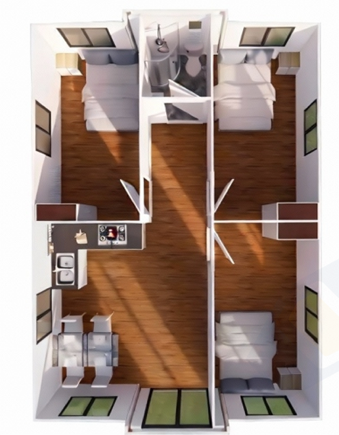 A-CASA 54 Mts 3 CUARTOS