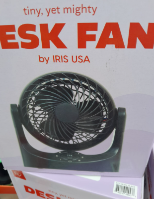 Ventilador de escritorio negro