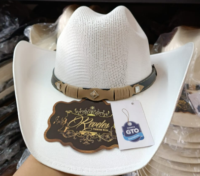 Sombrero Lona bolona cuadrille Blanco