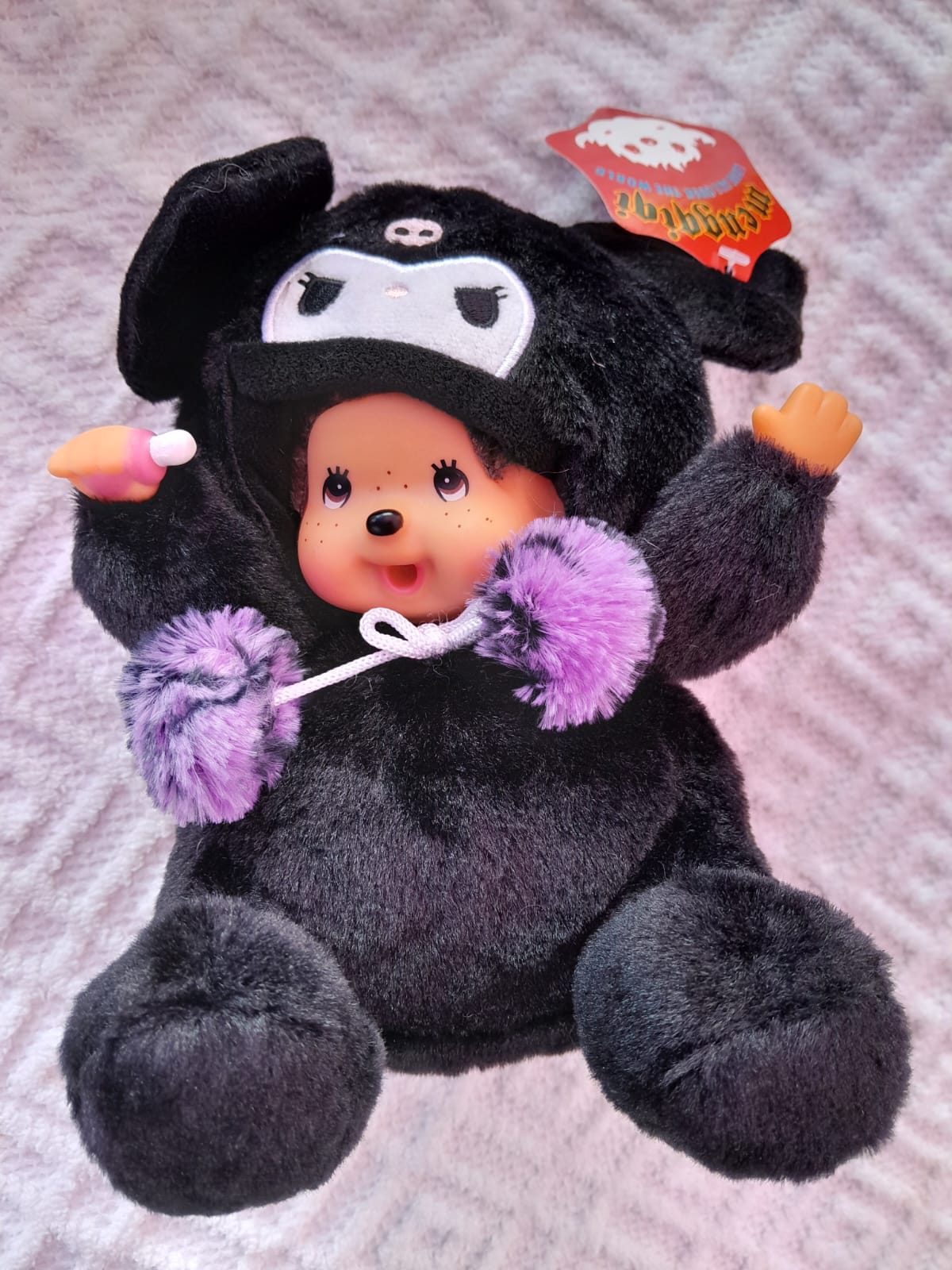 Peluche monchichi Kuromi 30cm