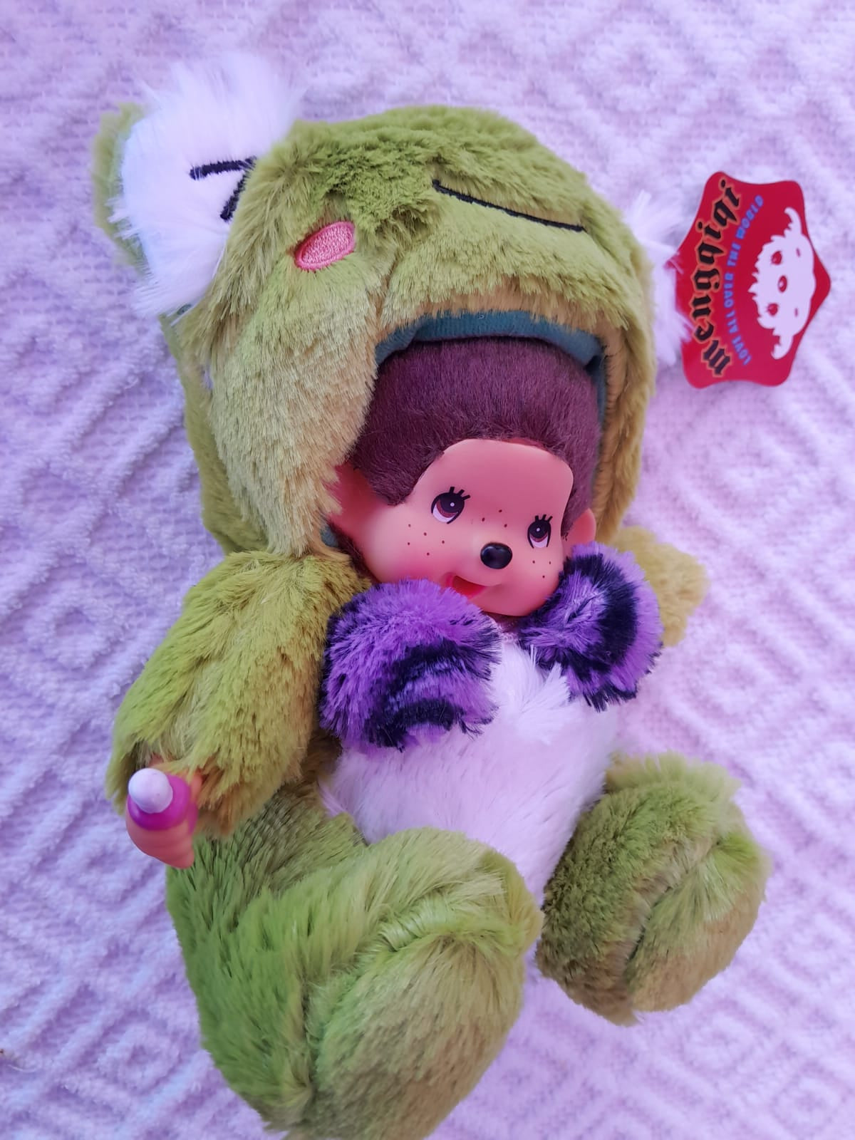 Peluche monchichi verde 30cm