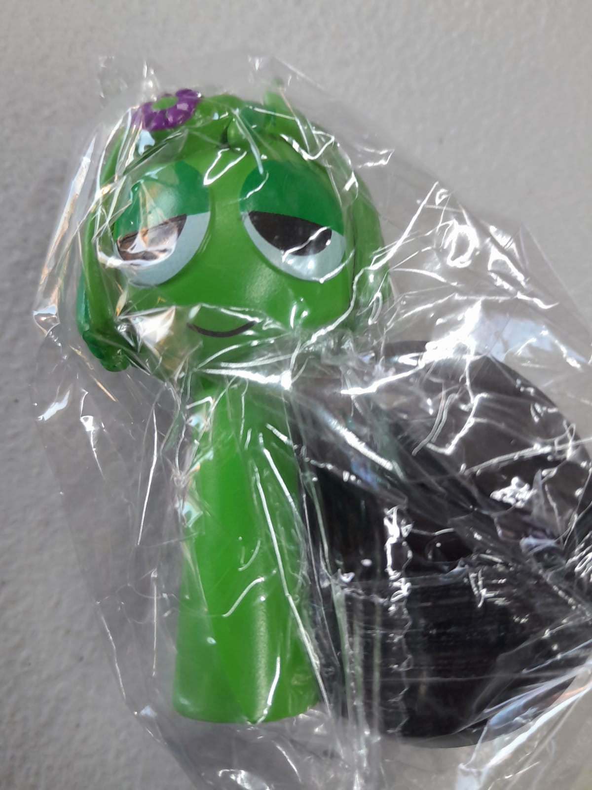 Figura Sprunki verde 10 cm con base