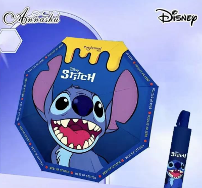 Paraguas stitch azul