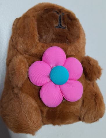 Llavero capybara rosa morada