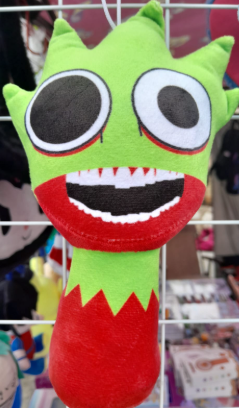 Peluche Sprunki 20 cm verde sombi
