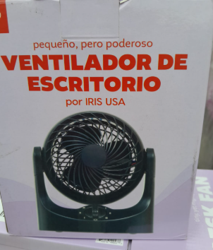 Ventilador de escritorio negro