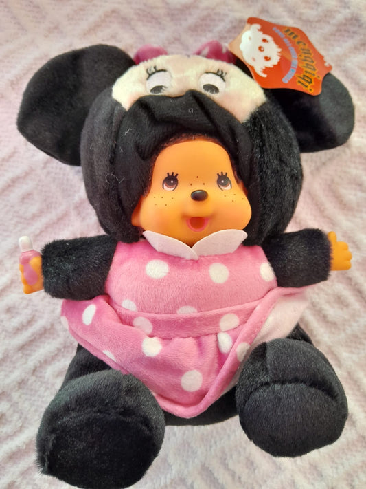 Peluche monchichi minnie mouse 30cm