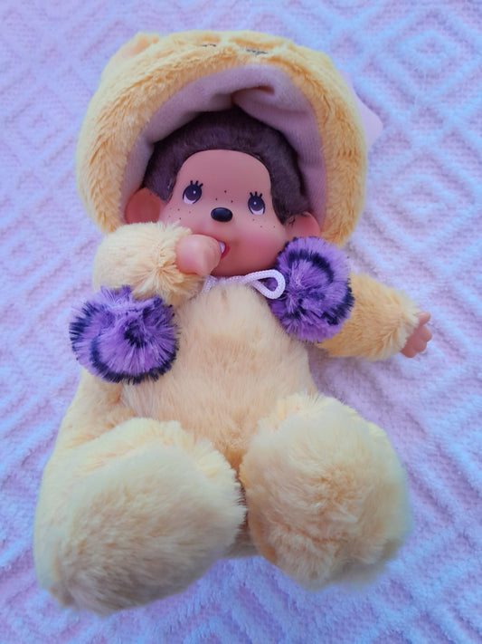 Peluche monchichi amarillo 30cm
