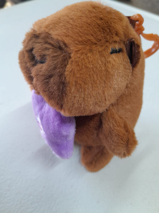 Llavero capybara morado